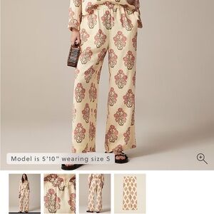 JCREW cropped stratus pant in block floral.